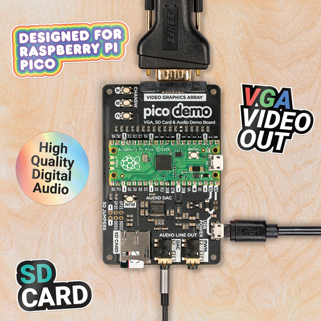 Pimoroni-Pico-VGA-demo-base-board
