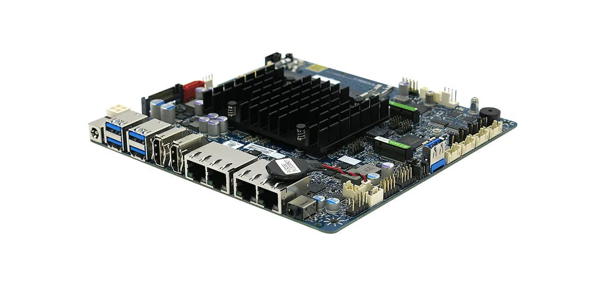 Intel-Celeron-J6412-thin-mini-ITX-motherboard-quad-ethernet