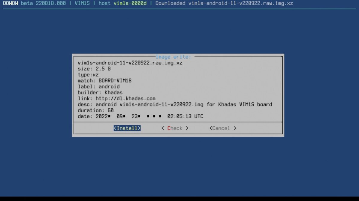 รีวิว Khadas VIM1S : แนะนำการติดตั้ง Android 11 (Part 1) - CNX Software