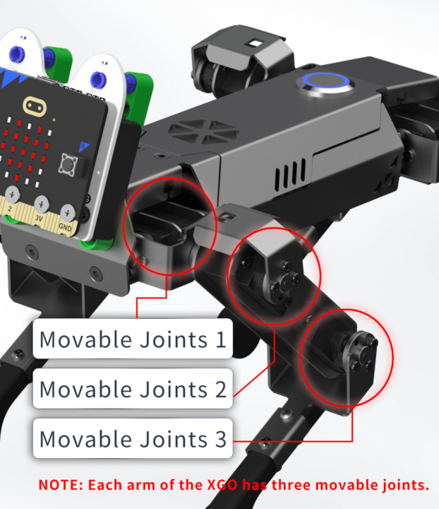 หุ่นยนต์-XGO-movable-joints