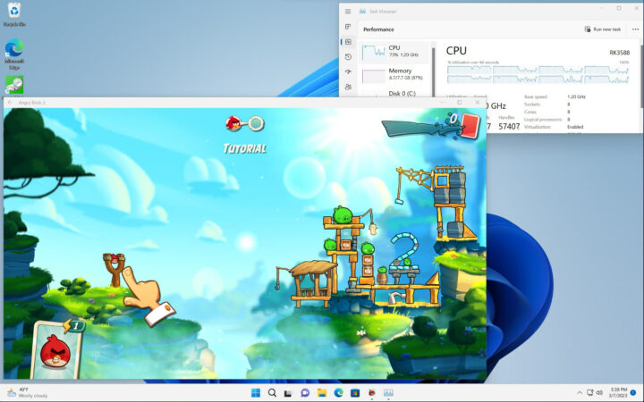 Windows 11 Arm Android Angry Birds