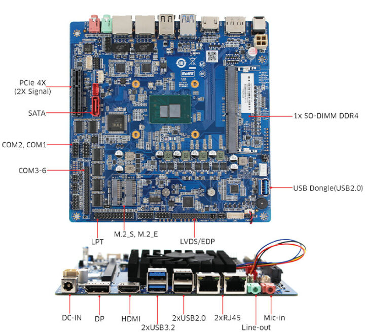 Alder Lake N mini ITX motherboard