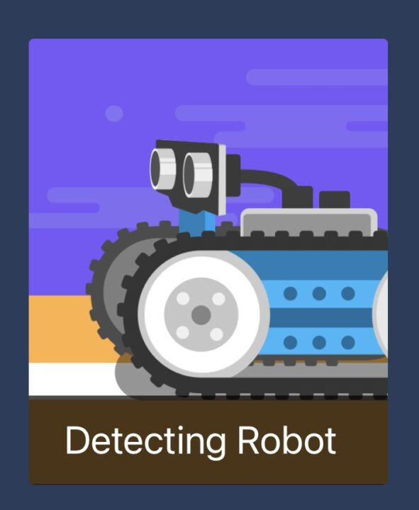 Makeblock Ultimate 2.0 App Detecting Robot