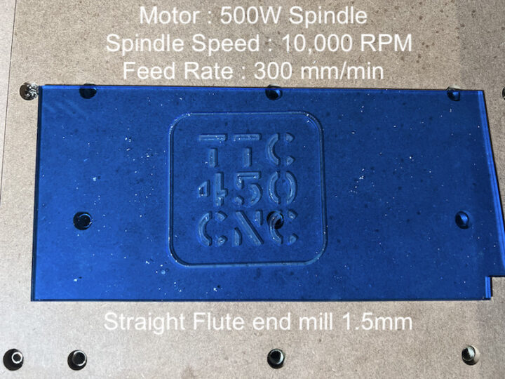 TTC450 TwoTress CNC Acrylic Engraving