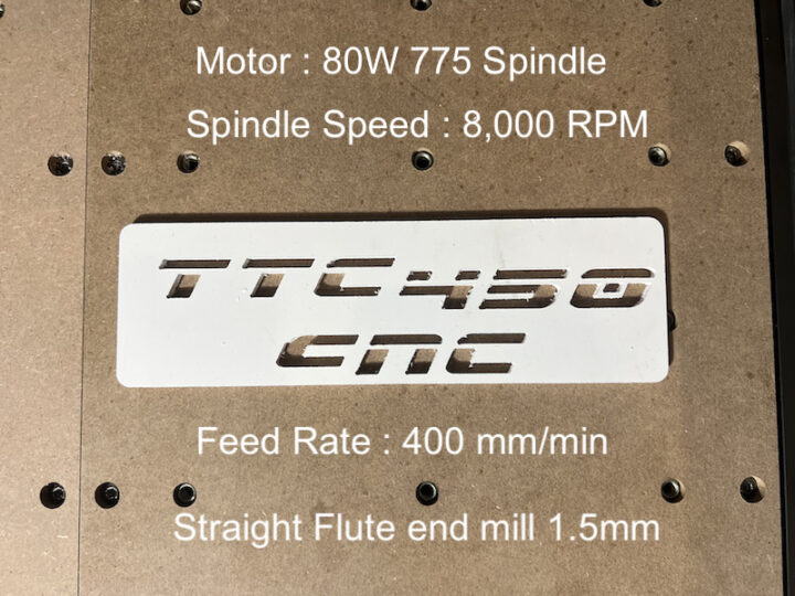 TTC450 TwoTress CNC Plaswood Cutting