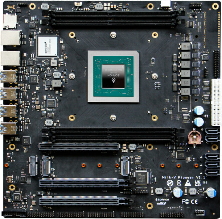 64 core RISC V motherboard