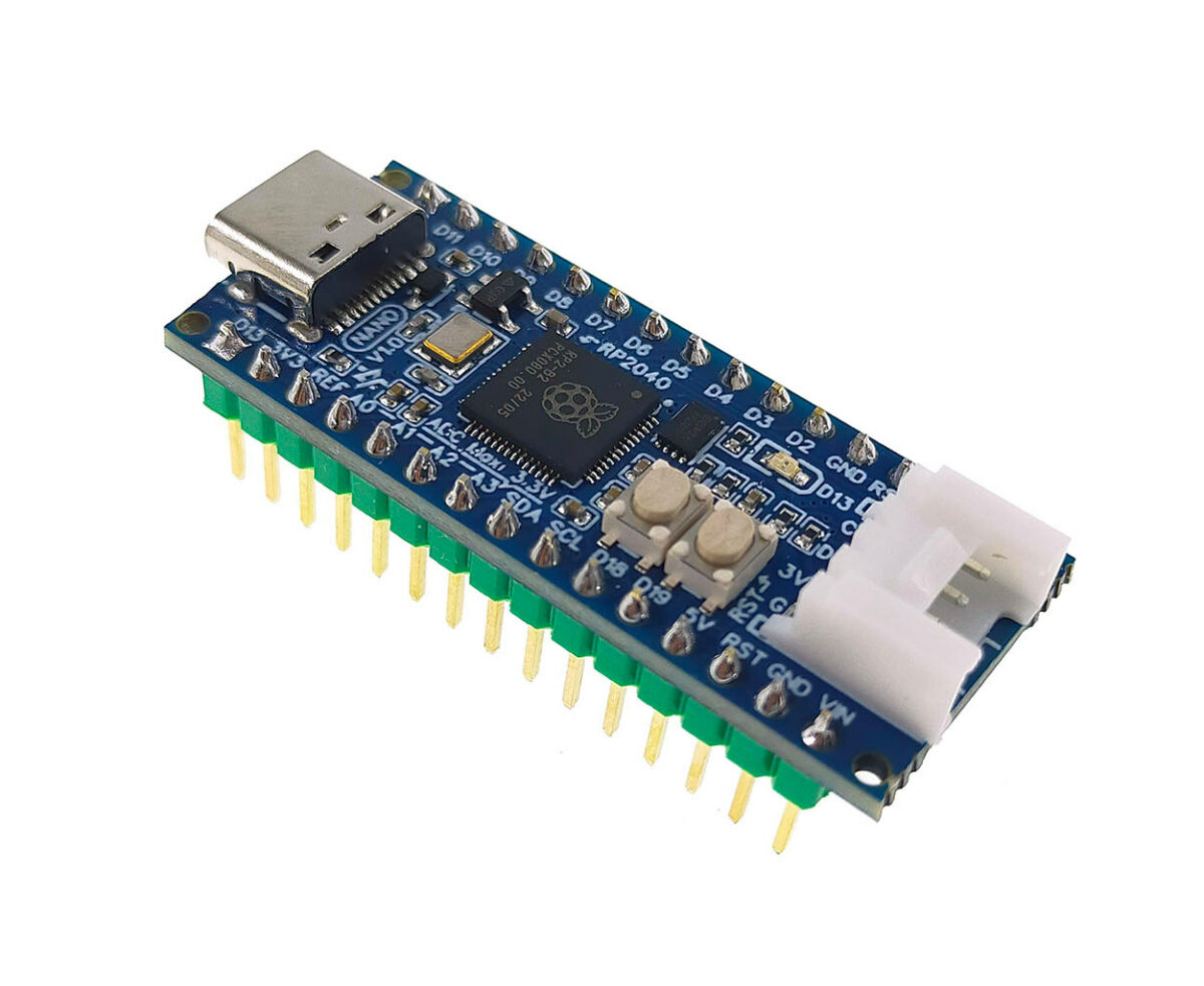 Rp2 Nano เป็นบอร์ด Raspberry Pi Rp2040 ด้วยฟอร์มแฟคเตอร์ของ Arduino Nano Cnx Software 0342