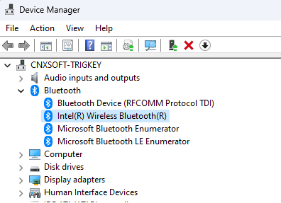 device Mamager Bluetooth
