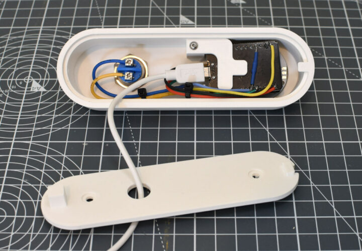 DIY ESP32 CAM video doorbell wiring
