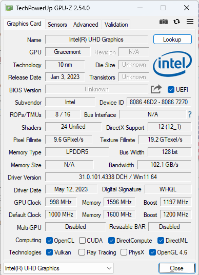 GPU mini PC Intel Processor N95