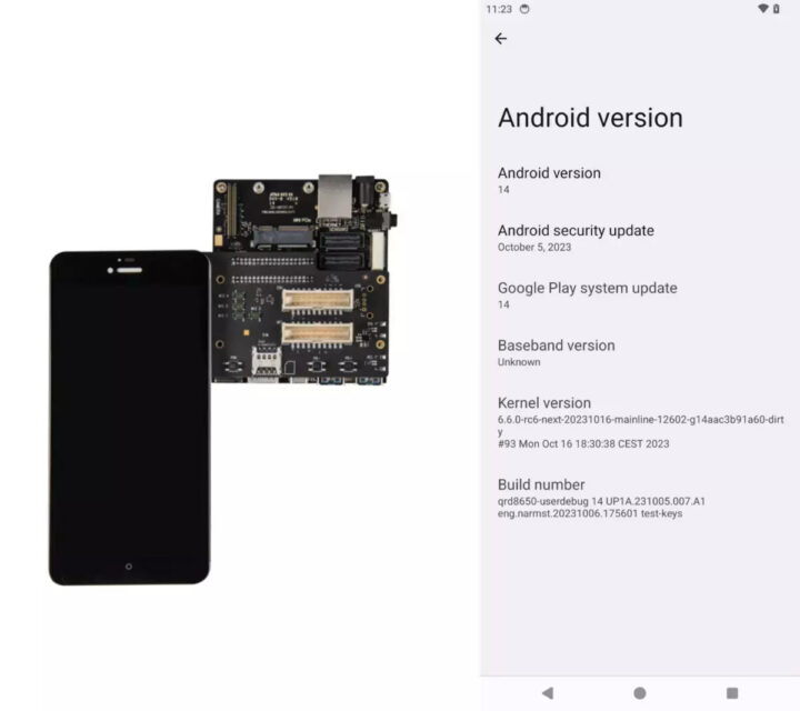 Qualcomm Snapdragon 8 Gen3 Android 14 upstream Linux 