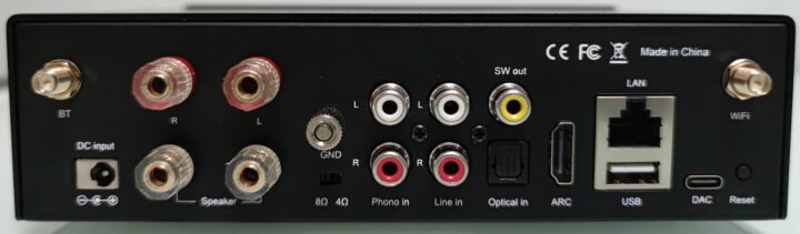 Arylic BP50 Wireless DAC Stereo Amplifier back