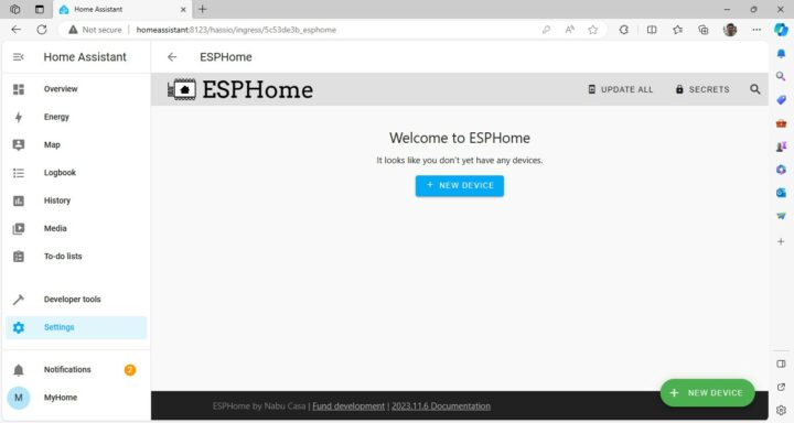 Home Assistant ESPHome