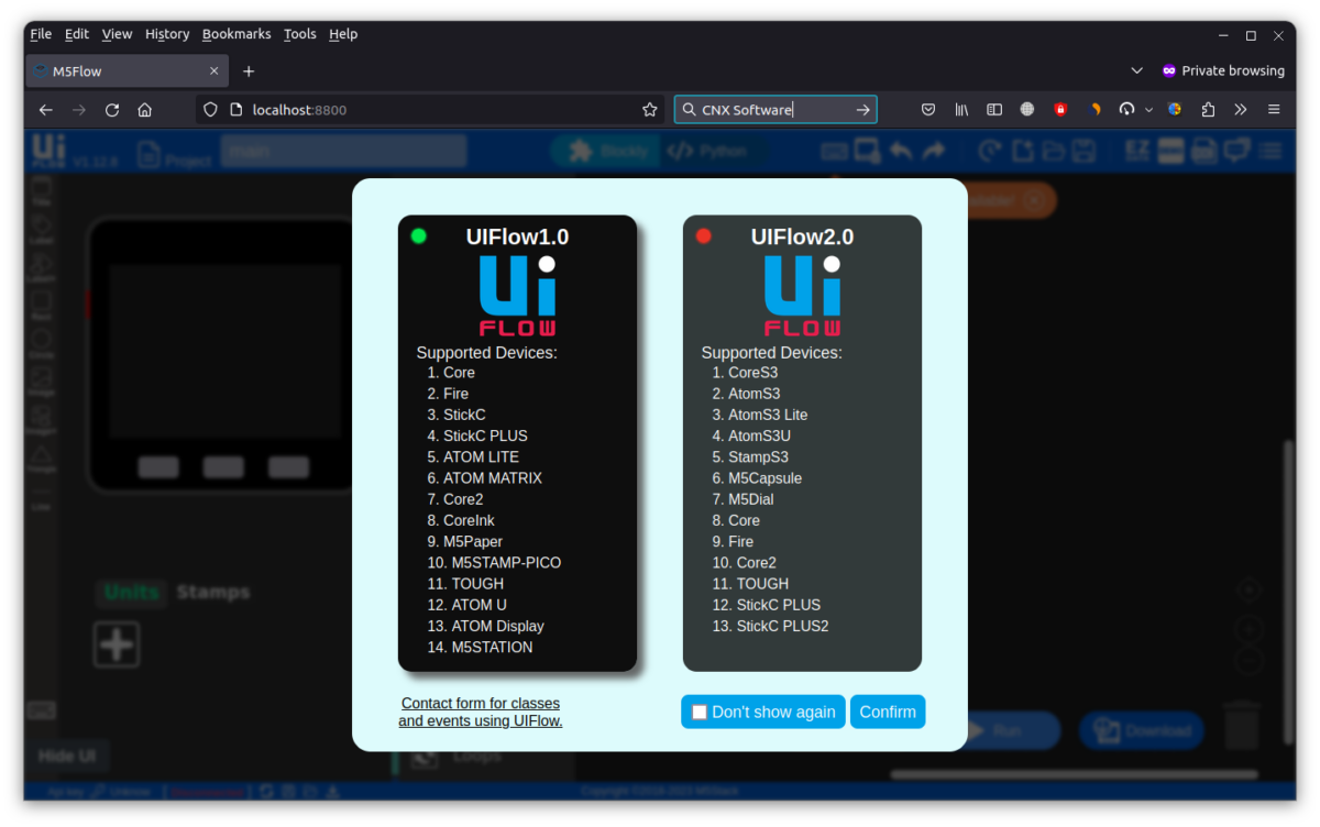 M5Stack เปิดตัวการใช้งานแบบ local server ของการเขียนโปรแกรม UIFlow ...