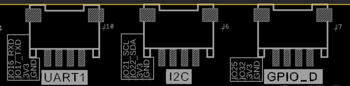 I2C pins on the 3.5" display (Source: Elecrow, 2023)
