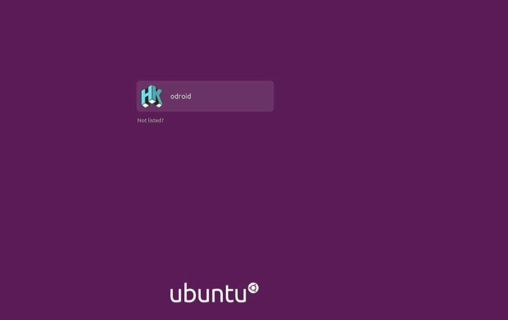m1s ubuntu login screen