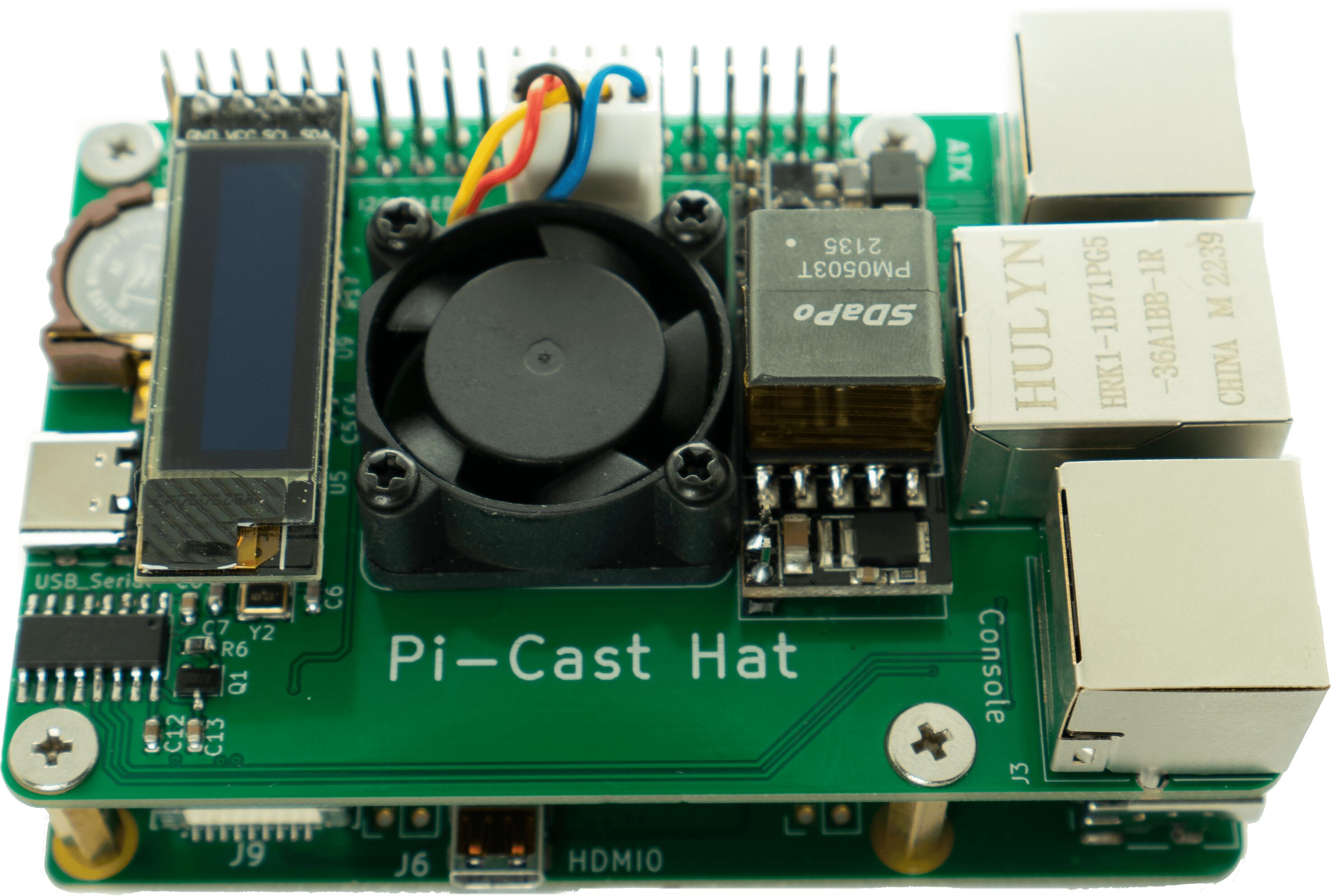 Pi-Cast KVM with hat