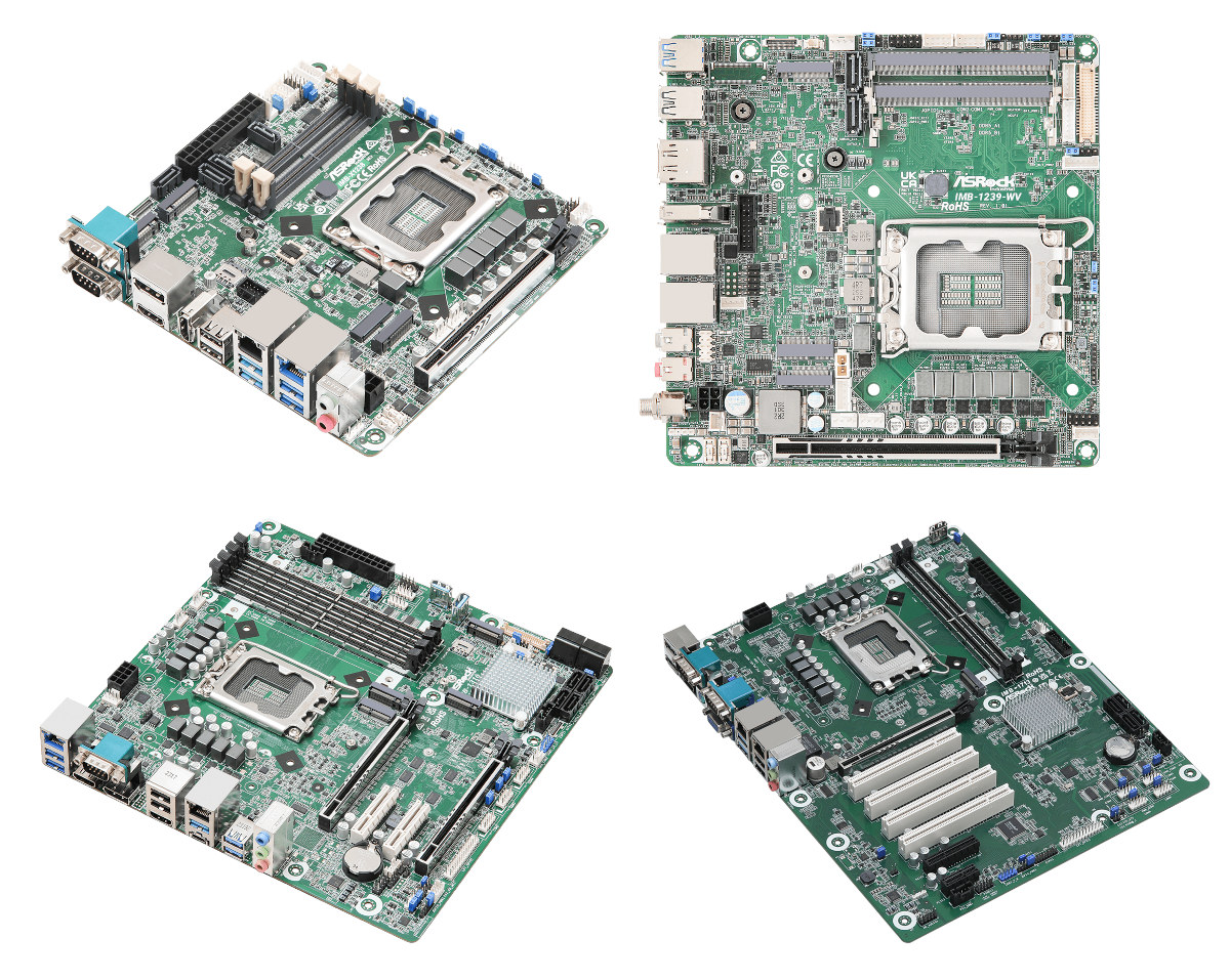 ASROCK Industrial 14th gen mini-ITX micro-ATX ATX motherboards