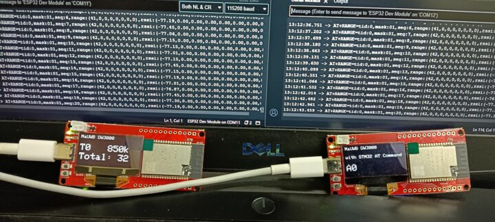Serial port UWB board with Arduino