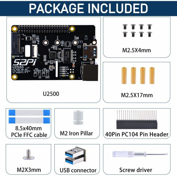 W01 U2500 kit content