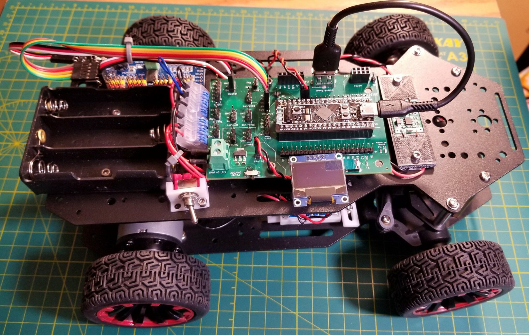 สร้างรถหุ่นยนต์ด้วยบอร์ดฐาน Car Base Board สำหรับบอร์ด STM32F411 “Black ...