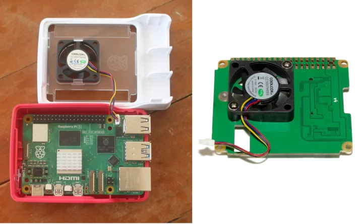 Rapsberry Pi 5 case fan vs HAT with Fan (1)