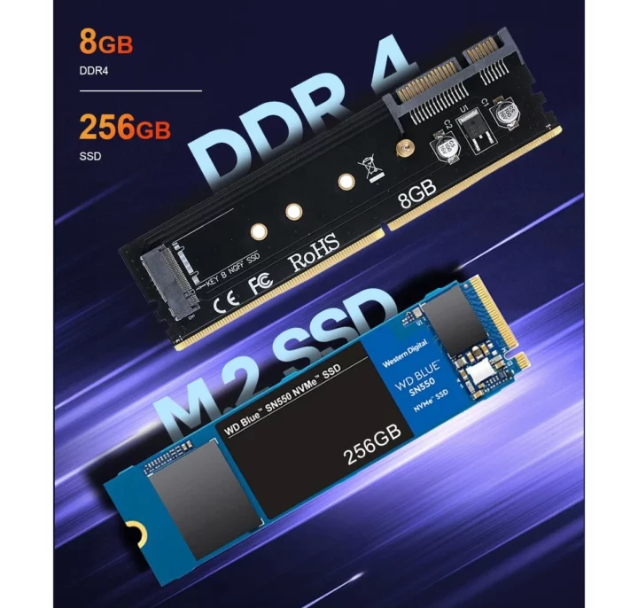 8GB DDR5 SATA NVMe SSD