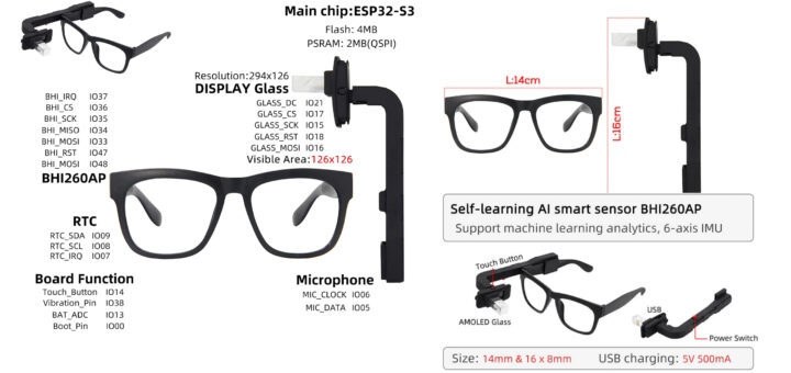 LILYGO T-Glass Specifications