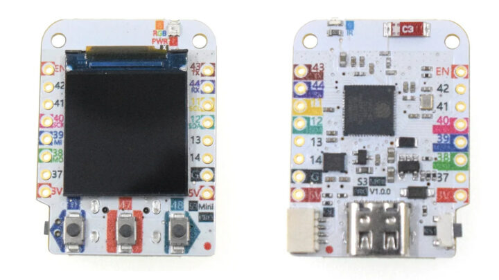 LOLIN S3 Mini Pro multi color PCB board