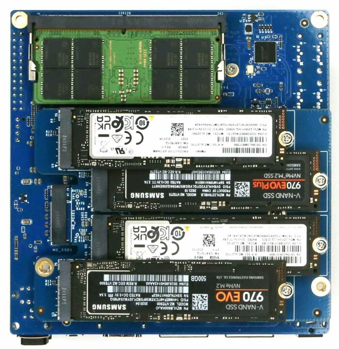 M2 card 4x1 ODROID-H4 four NVMe SSD