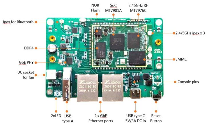 MediaTek Filogic 820 EVK