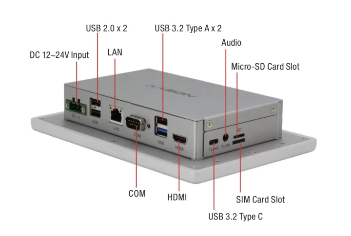 Rockchip RK3568 panel PC 24V DC input