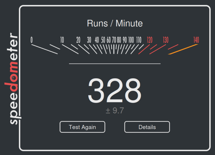 Speedometer2.0 Firefox ubuntu 24.04 