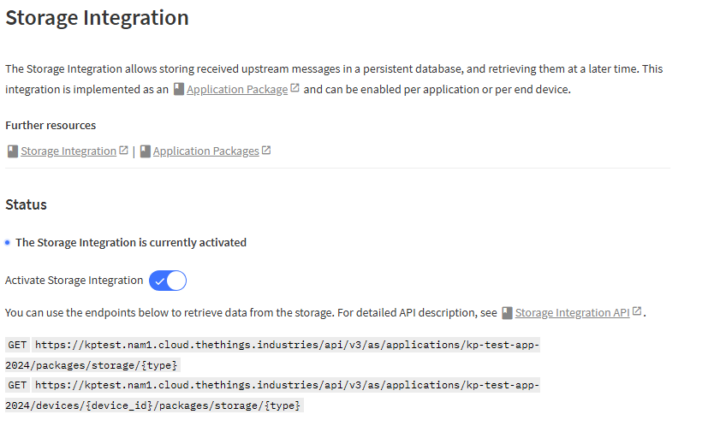 เปิดใช้งาน Storage Integration