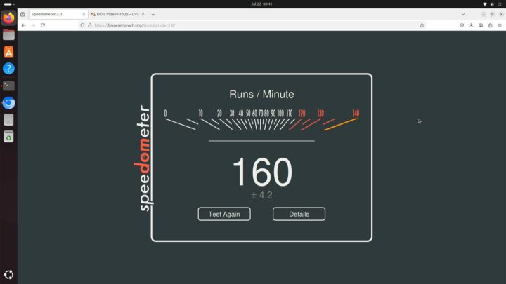 lattepanda mu speedometer2 firefox