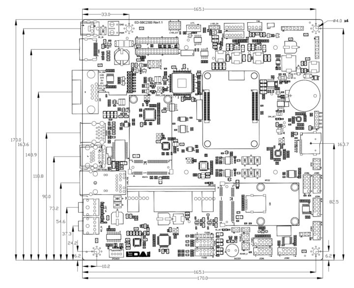 ED-SBC2300 Dimension