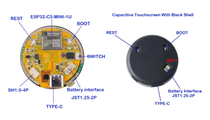 ESP32-C3 Round Display Board