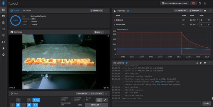 หน้าจอ ชุดครอบเครื่องพิมพ์ 3 มิติ Twotrees SK1 ทดสอบ Software