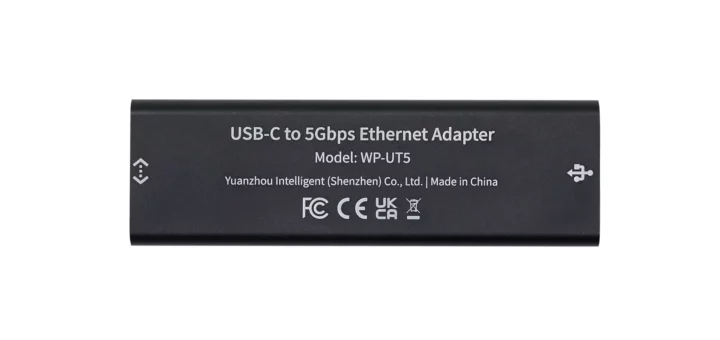 WisdPi WP-UT5 USB 3.2 to 5Gbps Ethernet Adapter