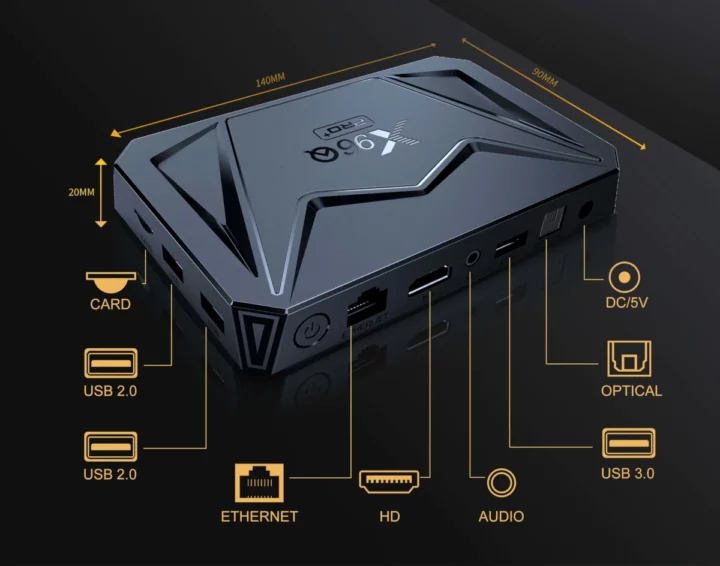 X96Q Pro Plus Android 14 TV box