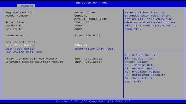 bios nvme detected