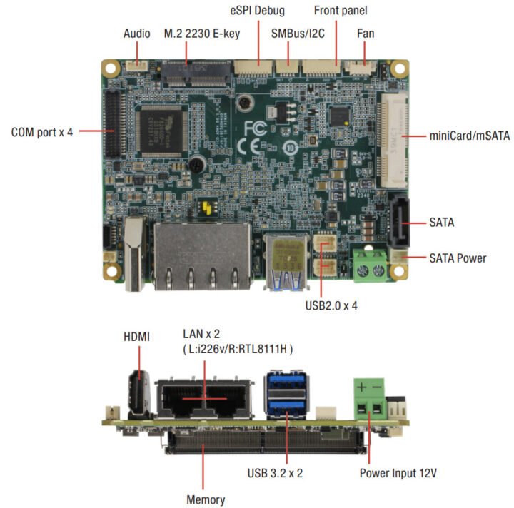 AAAEON PICO ASL4 Rev.B Intel Atom x7000RE Pico ITX SBC Specification