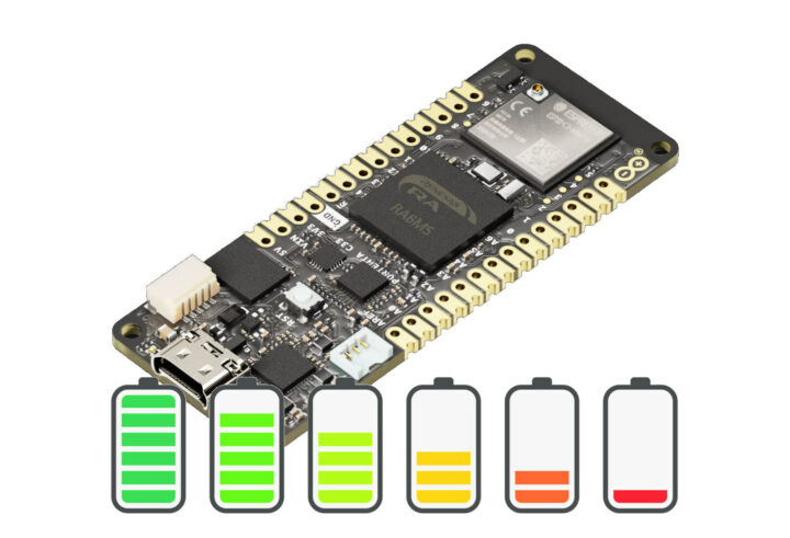 Arduino Portenta C33 Power Management Library Battery Monitoring