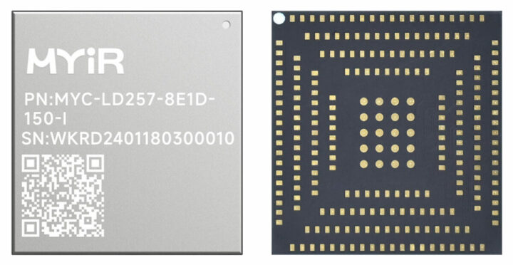 MYC-LD25X SOM Top view and Bottom view e1727001578601