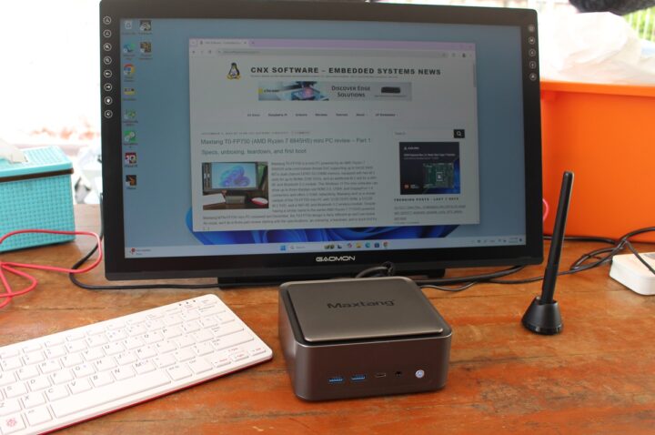 Maxtang T0 FP750 mini PC review windows 11