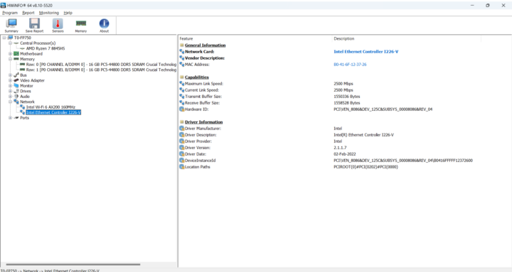 Maxtang T0-FP750 Network 2.5GbE