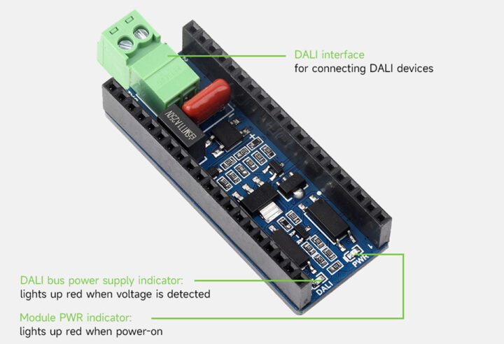 DALI2 Expansion Module on board