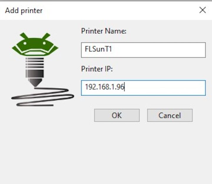 FlsunSlicer Add printer