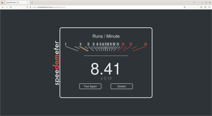 beagley ai speedometer2 ethernet firefox esr