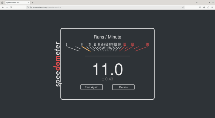 beagley ai speedometer2 ethernet firefox nightlybuild